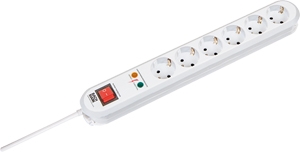 BACHMANN SMART 6xCEE7/3 Ws 1xSPD 1xSchalter Strom 1,5m CEE7/7