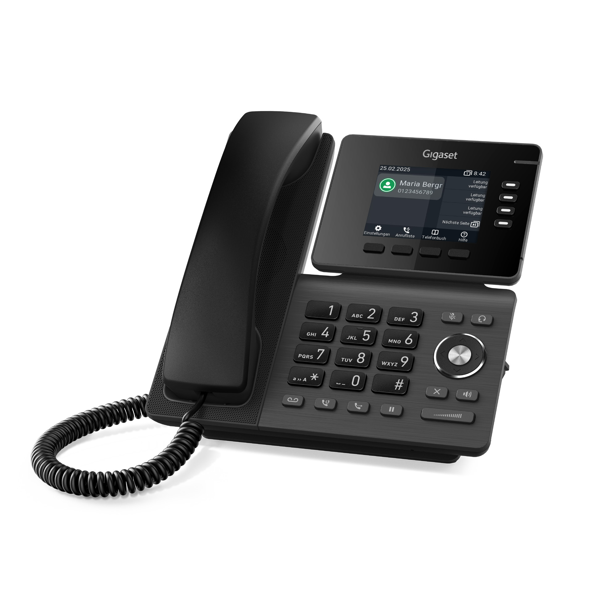 GIGASET P810 IP PRO IP Tischtelefon 8.5 Cm 3.36 Zoll TFT-Farbdisplay USB 2x RJ45 Anschluss Fr P800 KEY PRO Expanson Module PoE