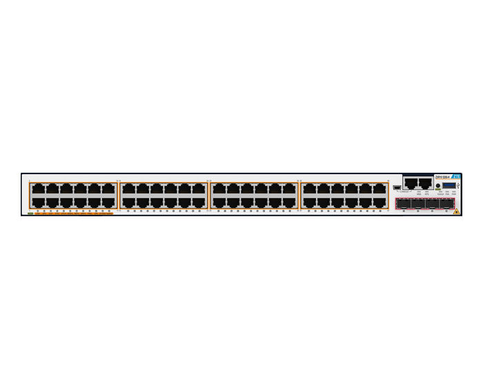 ZTE Switch PoE Layer 2+ 48x10/100/1000 RJ45 + 4x Gigabit SFP+ POE, 5260-52PD-H-1AC-E 960W PoE Budget