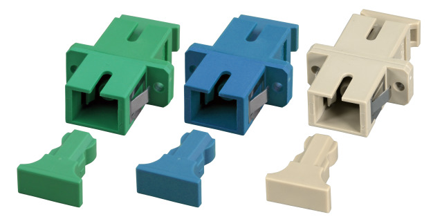 LWL-Kupplung,SC-Buchse/SC-Buchse,  9/125u Singlemode, simplex, PVC, Keramikhülse, blau, LWL-Kupplung,SC-Buchse/SC-Buchse,  9/125u Singlemode, simplex, PVC, Keramikhülse, blau,