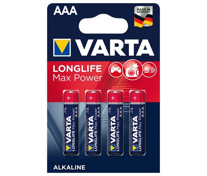 Batterie AAA (LR03) 1.5V *Varta* Max Power -  4-Pack