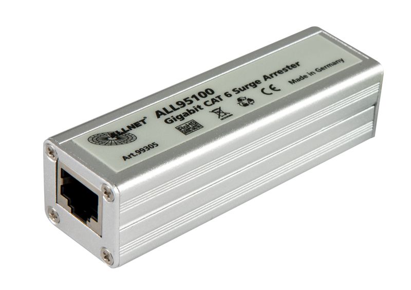 ALLNET TP Cat 6 Überspannungs-/Blitzschutz  Surge Protector ALL95100