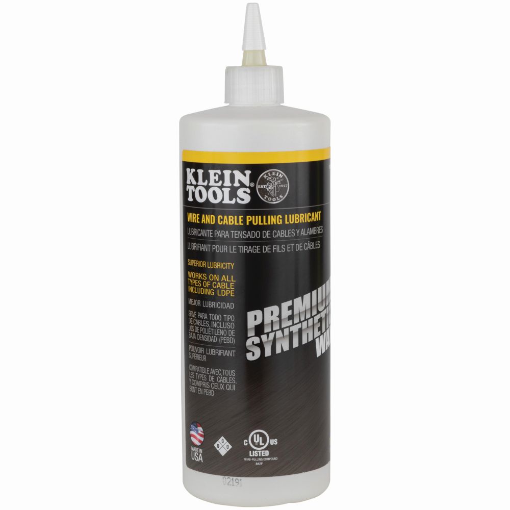 NetPeppers Synthetisches Premium Gleitmittel (Wachsbasis), 950 ml Flasche, KLEIN TOOLS