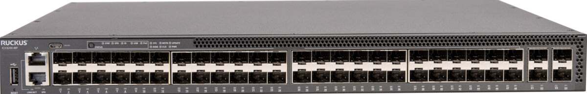 RUCKUS Networks Switch Full Managed Layer3 52 Port • 48x Sfp • 4x Sfp28 • 19 " • Icx8200-48f