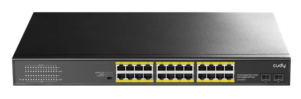 Cudy GS1028PS2 network switch Gigabit Ethernet (10/100/1000) Power over Ethernet (PoE) Black