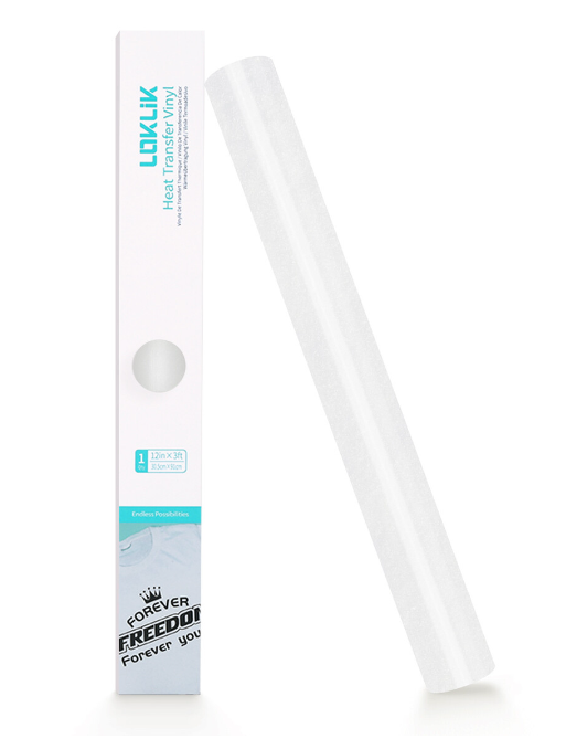 LOKLiK Heat Transfer Vinyl Glitter - White LOKLiK Heat Transfer Vinyl Glitter - White