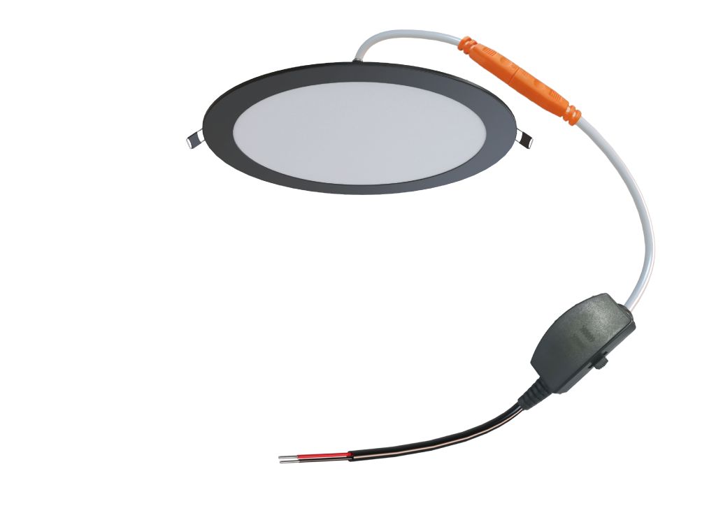 Synergy 21 LED Ultra Slim LED Panel Light V6 12W SWW/WW/NW (3CCT) Schwarz 24V