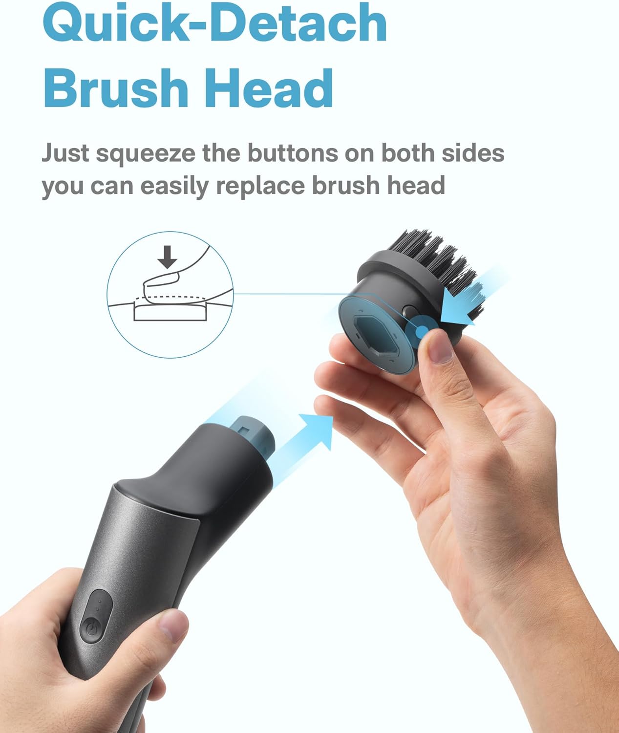 HOTO • Srubbers • Electric Spin Scrubber • QWQJS001