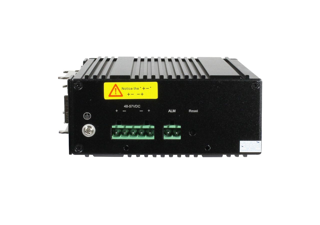 ALLNET Switch industrial full managed Layer2+ 10 Port GbE • PoE Budget 69W (BT) / 210 (DC) • 7x PoE at • 2x SFP • 1x GbE PD • Lüfterlos , IP40 • ALL-SGI8010PDM