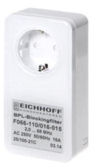 ALLNET Powerline Sperr-Filter 2-68Mhz 16 A Schutzkontakt-Durchgangsgehäuse