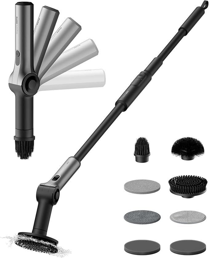 HOTO • Cleaning Tools • Flexi Cordless Spin Scrubber • QWQJA08