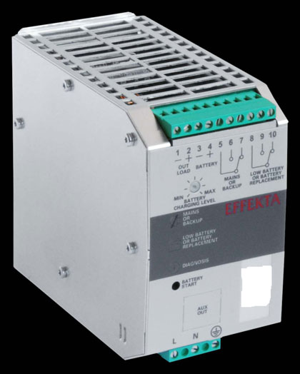 Effekta USV, AC/DC, 12V/ 3A/36W Hutschiene(DIN Rail), ohne Akku, DCH 1203 A Effekta USV, AC/DC, 12V/ 3A/36W Hutschiene(DIN Rail), ohne Akku, DCH 1203 A
