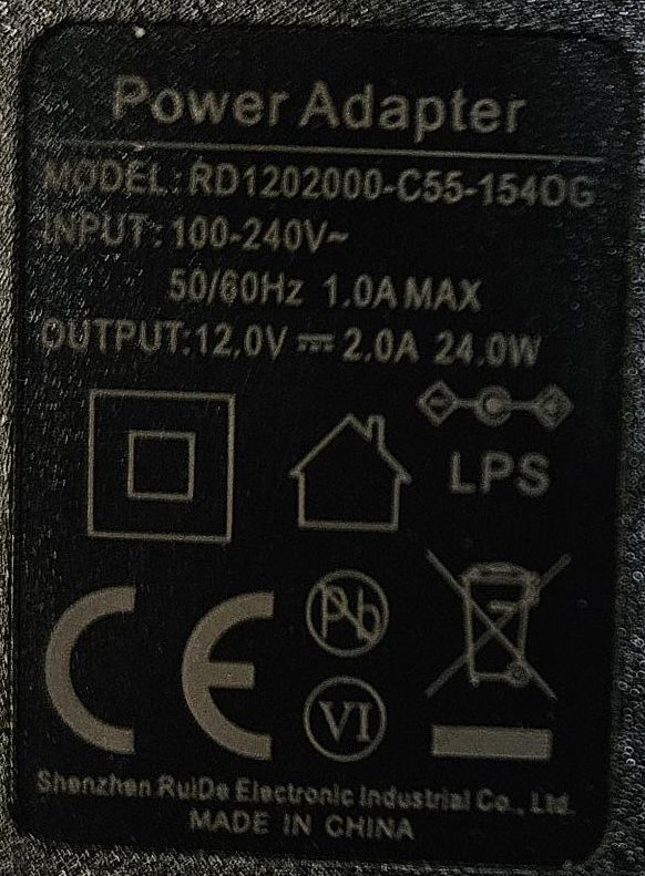 AudioCodes PSU 12VDC/2A EU Type plug 100-240VAC  -  1 er Pack **SINGLE**