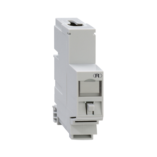 Rutenbeck ModulträGer, Hutschiene(DIN), FüR 1Modul, Incl. Keystone, UM-Cat.6A Iso 10G-REG