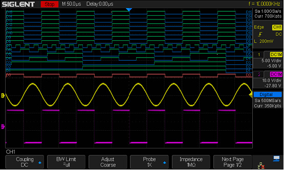 Siglent SDS6000L-16LA handelt es sich um eine MSO Funktionssoftware