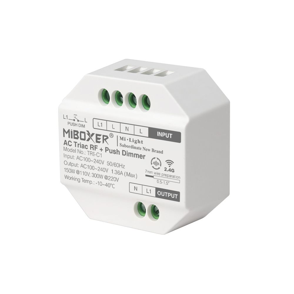LED Dimmer Controller 2.4G Wireless Dimming RF Push Milight/Miboxer