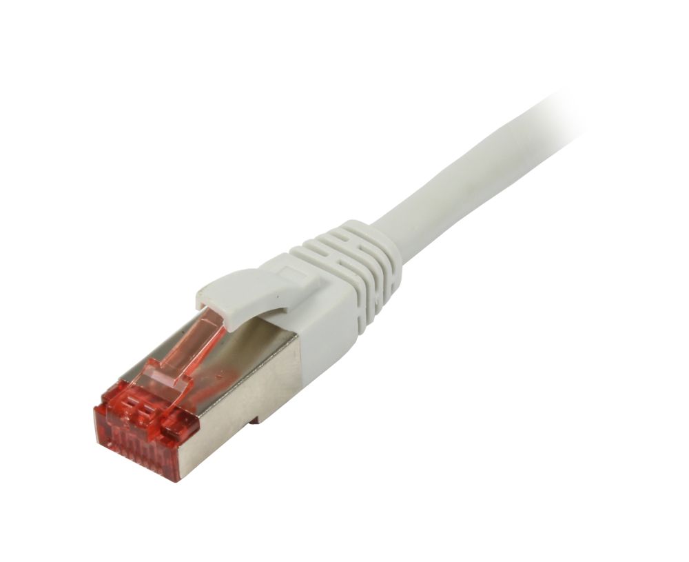 Patchkabel RJ45, CAT6 250Mhz, 0.5m grau, S-STP(S/FTP), LSZH, Synergy 21,