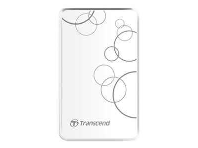 Transcend StoreJet 25A3 external hard drive 2 TB 2.5" USB Type-A 3.2 Gen 1 (3.1 Gen 1) White