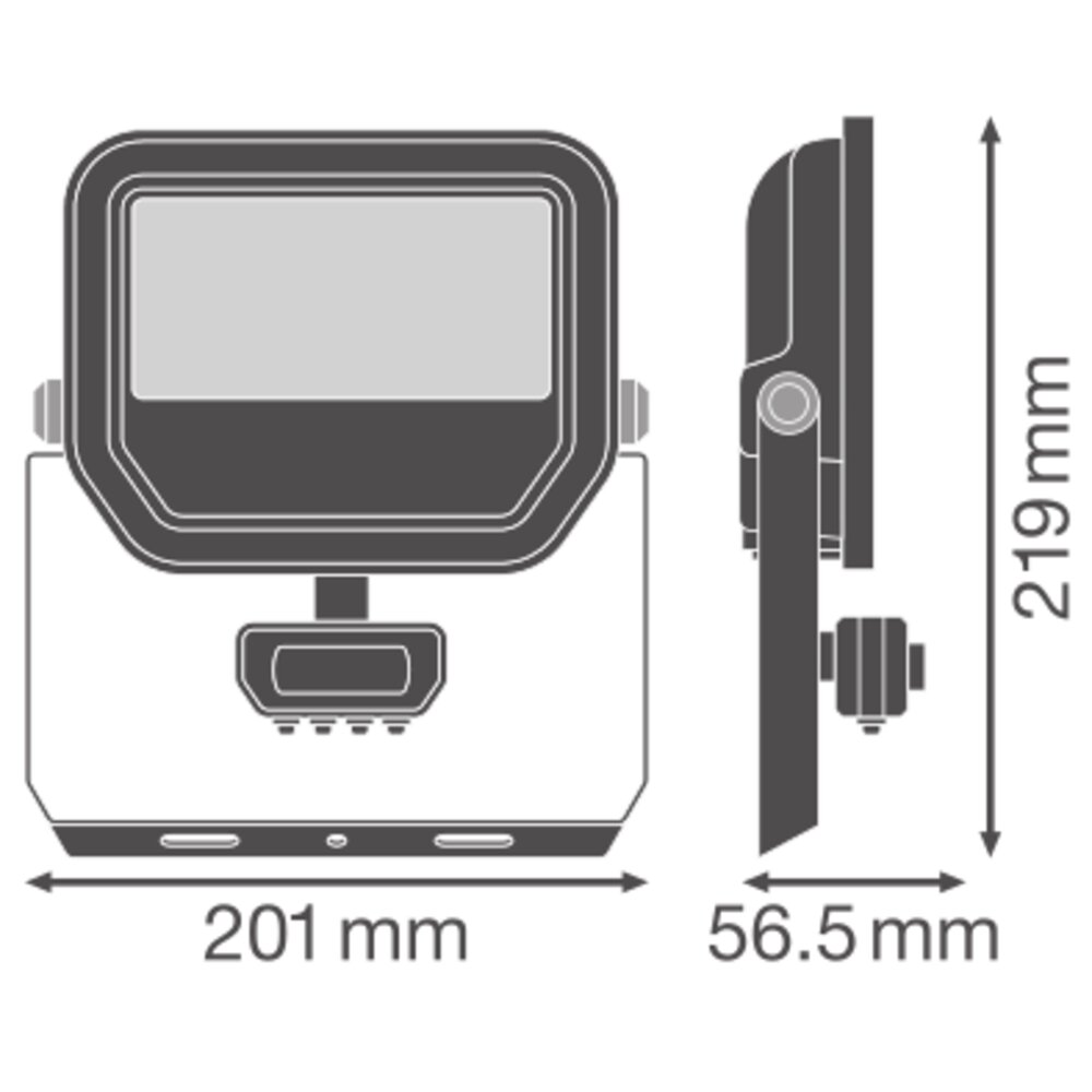 LEDVANCE FLOODLIGHT SENSOR 50 41W 6KLM 840 PS SY100 WT