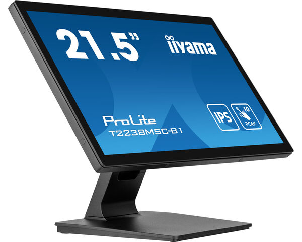 iiyama ProLite T2238MSC-B1 computer monitor 54.6 cm (21.5") 1920 x 1080 pixels Full HD LED Touchscreen Black