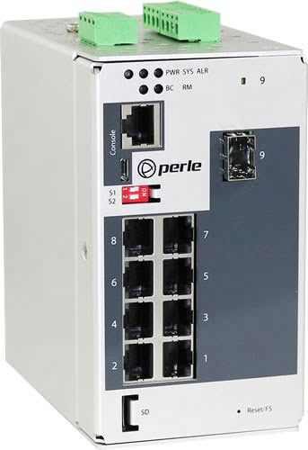 Perle IDS-509-1SFP Managed 10G Ethernet (100/1000/10000) Black, White