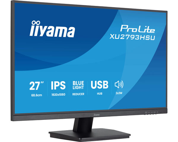 iiyama ProLite XU2793HSU-B7 computer monitor 68.6 cm (27") 1920 x 1080 pixels Full HD LED Black