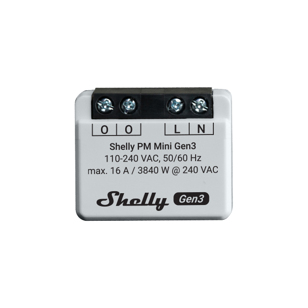 Shelly · Unterputz · "PM Mini Gen. 3" · WLAN · BT Shelly · Unterputz · "PM Mini Gen. 3" · WLAN · BT