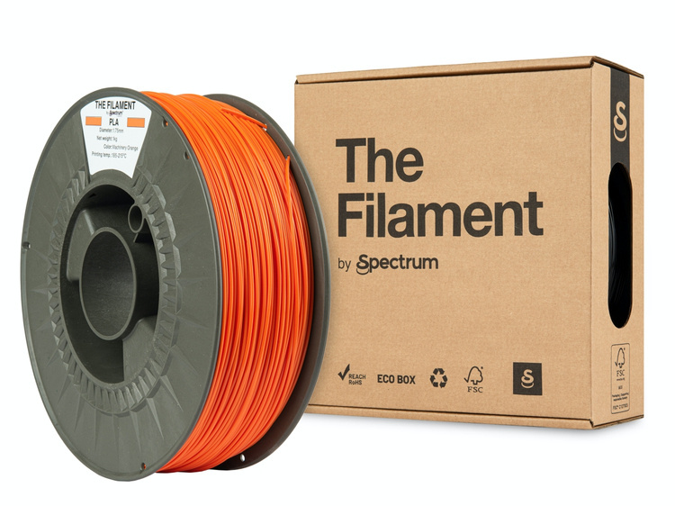 Spectrum Filaments TF-24012 3D printing material Polylactic acid (PLA) Orange 1 kg