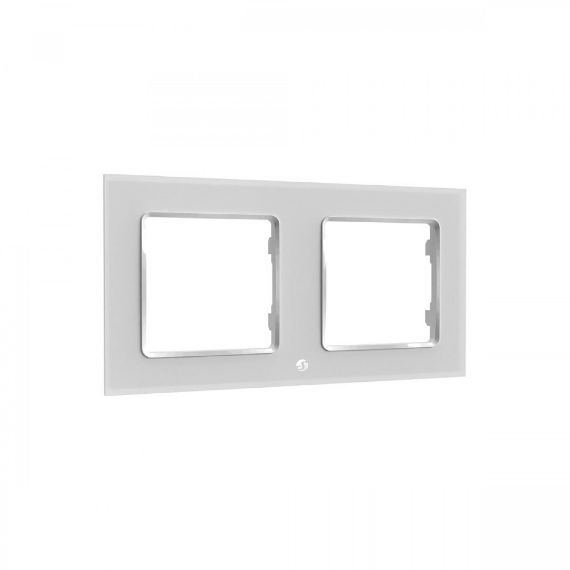 Shelly · Unterputz Zubehör · "Wall Frame 2" · Wandtaster Rahmen 2-fach · Weiß Shelly · Unterputz Zubehör · "Wall Frame 2" · Wandtaster Rahmen 2-fach · Weiß