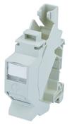 TelegäRtner ModulträGer,Hutschiene,Incl.1xAMJ-S-Modul, 1-Pack, Tragschienen-Verbinder, T568A, (Keystone), DIN Rail