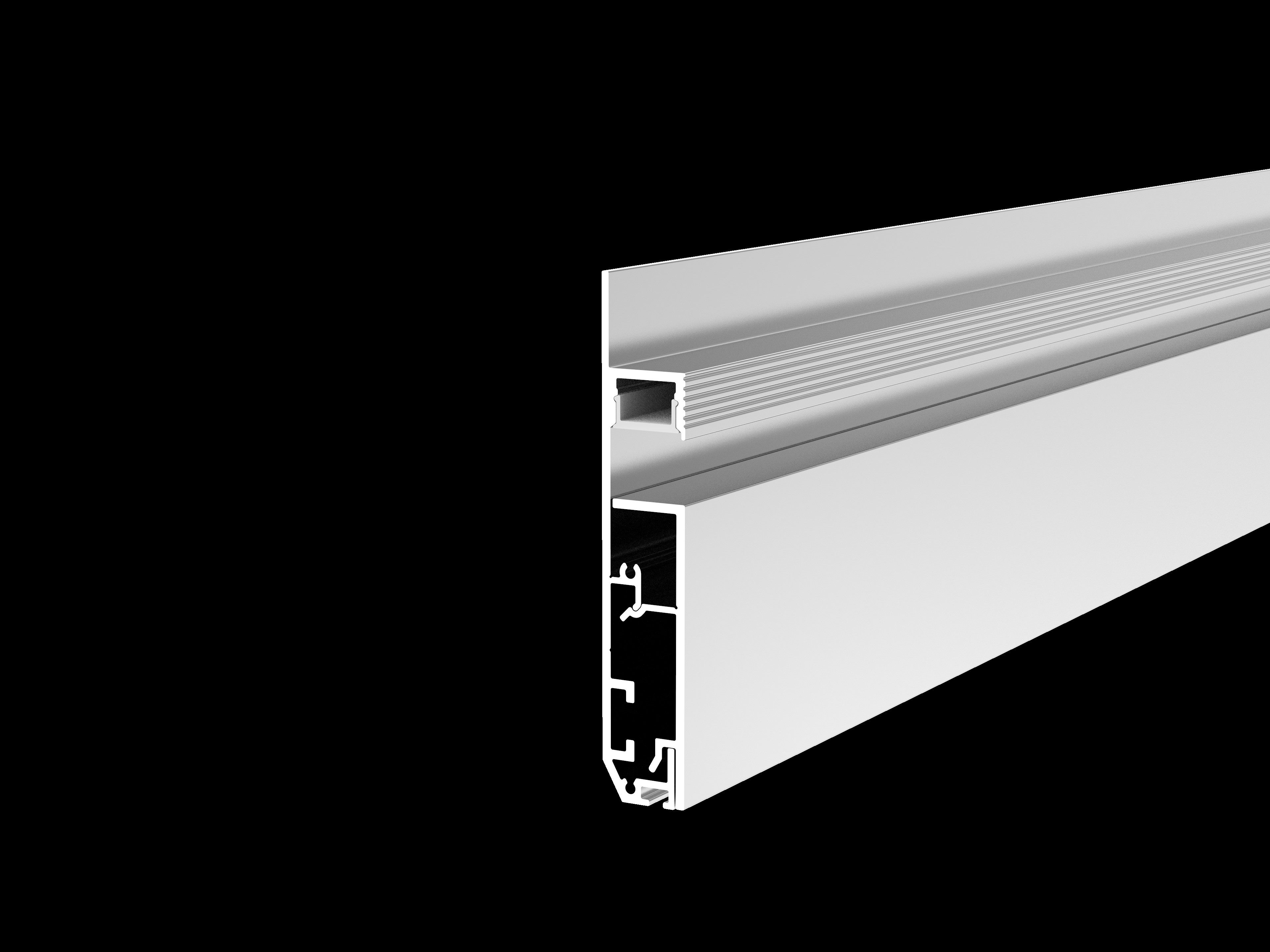 Synergy 21 LED U-Profil 200cm, ALU1580TR-10, Weiß, FußBoden/Sockelleiste