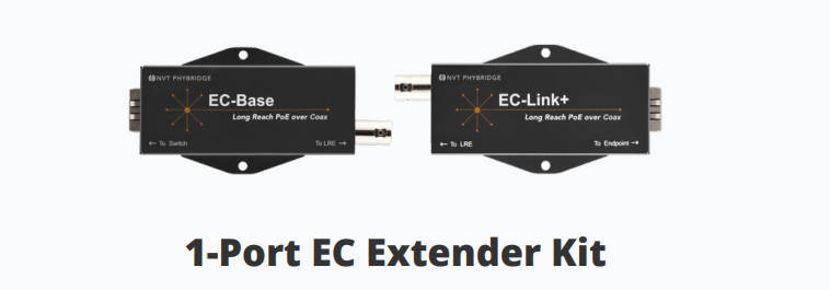 NVT Phybridge Switch CLEER PoE Over Coax EC-Extender KIT