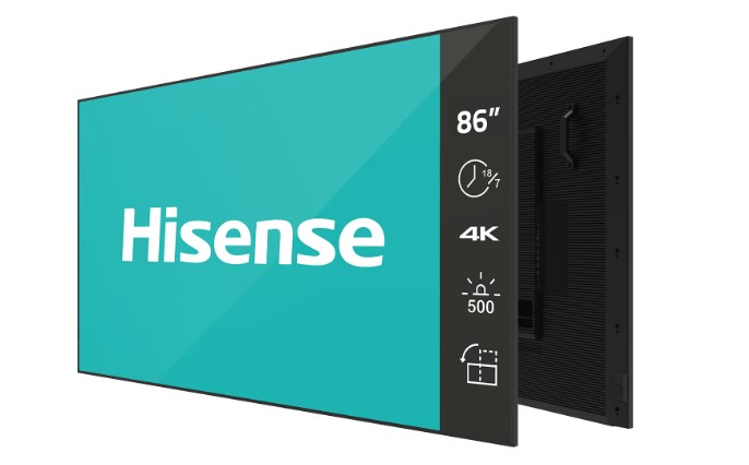 Hisense 86 Zoll 4K UHD Digital Signage Display - 18/7 Operation