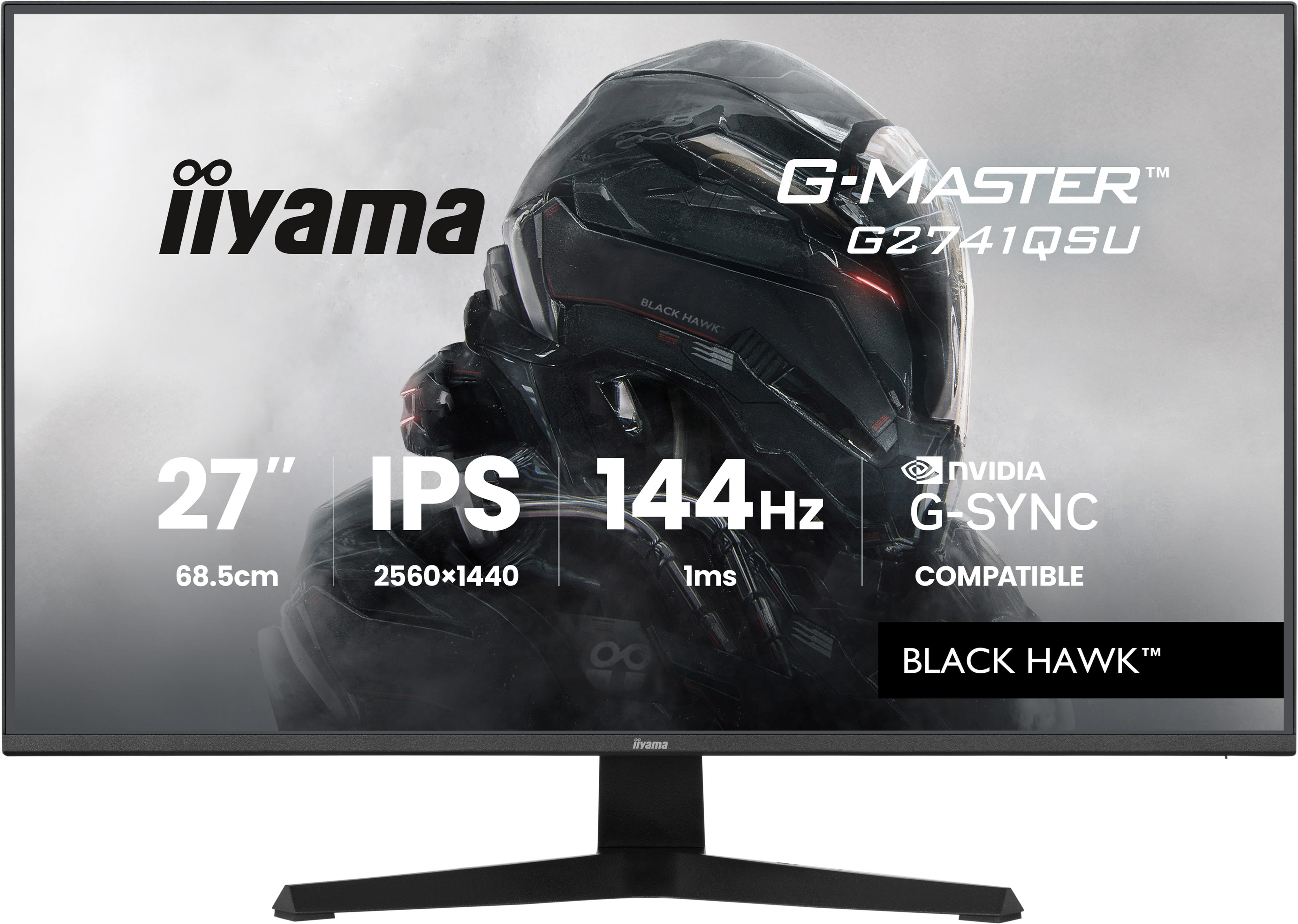 iiyama G-MASTER G2741QSU-B1 computer monitor 68.6 cm (27") 2560 x 1440 pixels 4K Ultra HD QLED Black