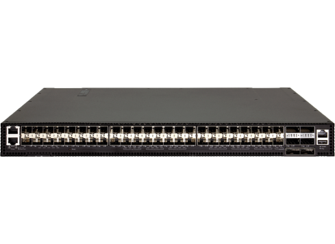EdgeCore Switch full manged 54 Port  • 48 x 10G SFP+ • 6x 100G QSFP28 • 19" 1 HE • Datacenter Switch • Front-to-back • DCS201 •5835-54X-O-48V-F
