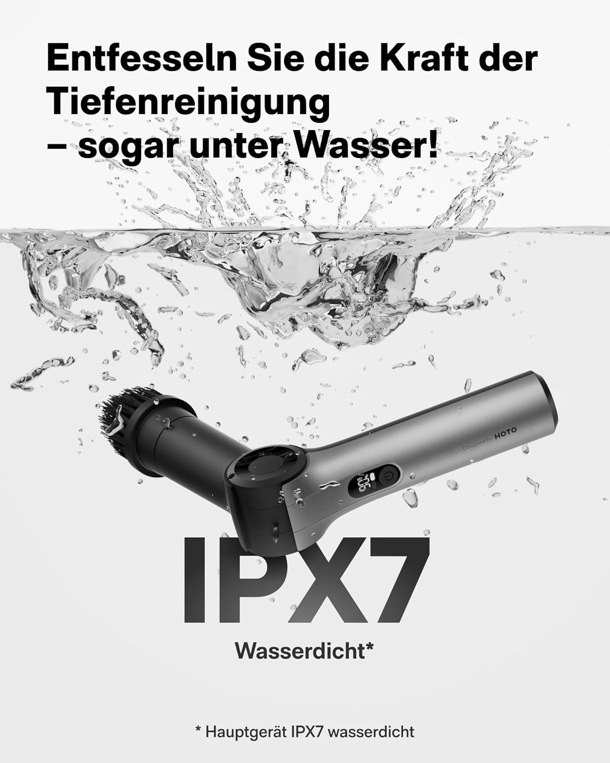 HOTO • Cleaning Tools • Flexi Cordless Spin Scrubber • QWQJA08