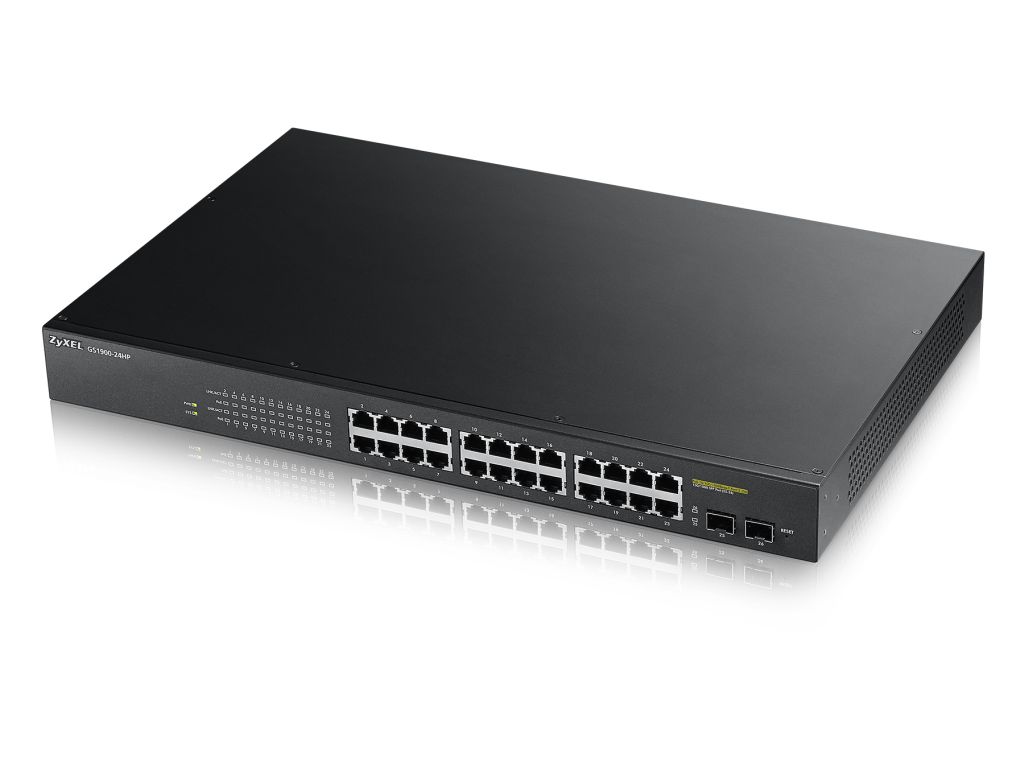 Zyxel GS1900-24HP Managed Gigabit Ethernet (10/100/1000) 1U Black