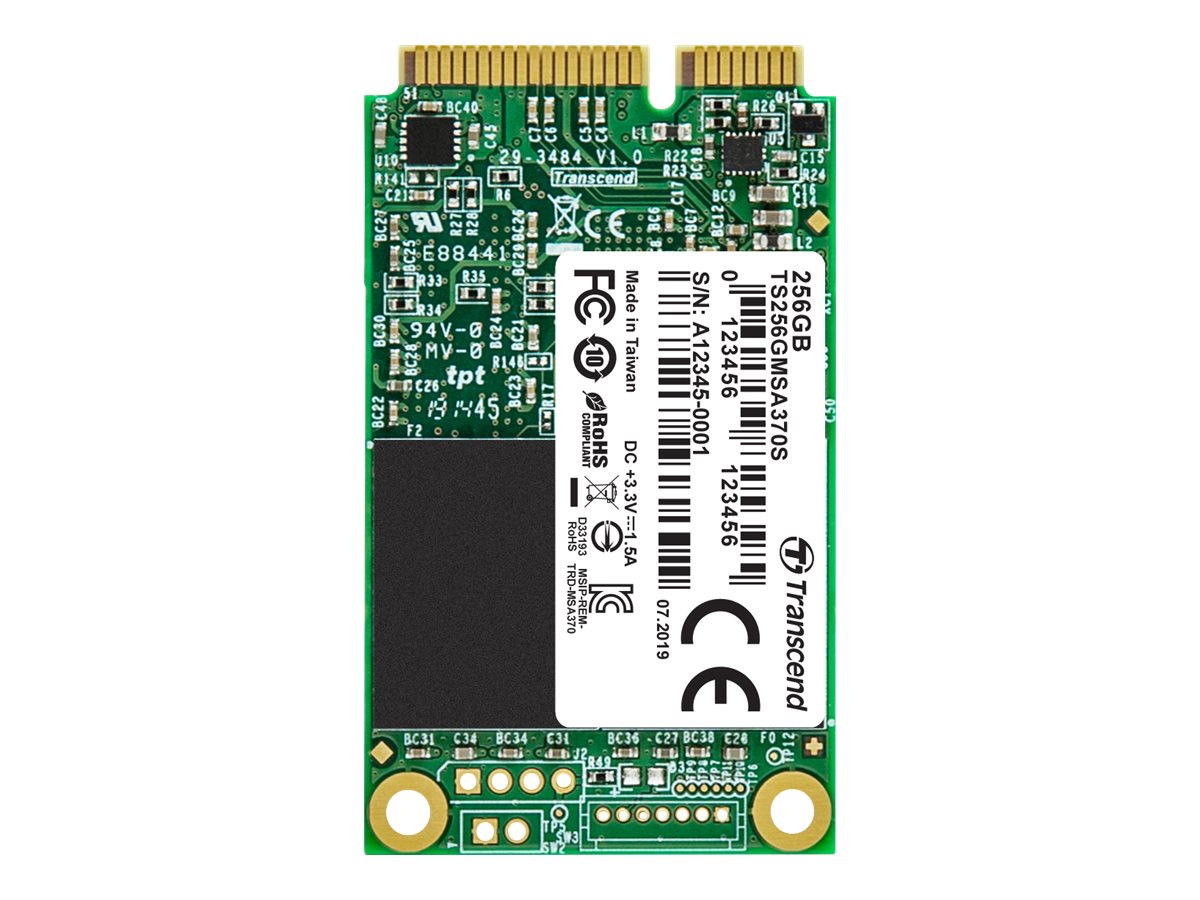 Transcend TS256GMSA370S internal solid state drive 256 GB mSATA Serial ATA III MLC