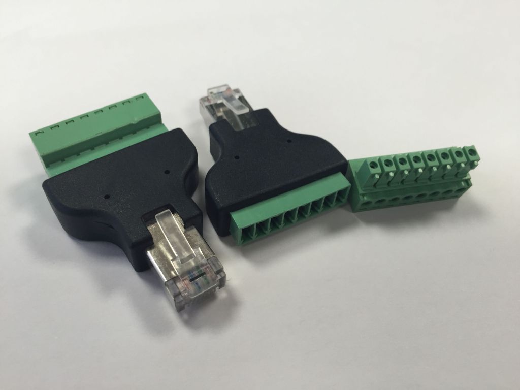 TP-Stecker TP,ungeschirmt,RJ-45 -> KEFA (Phoenix® kompatible) / Terminalblock TP-Stecker TP,ungeschirmt,RJ-45 -> KEFA (Phoenix® kompatible) / Terminalblock