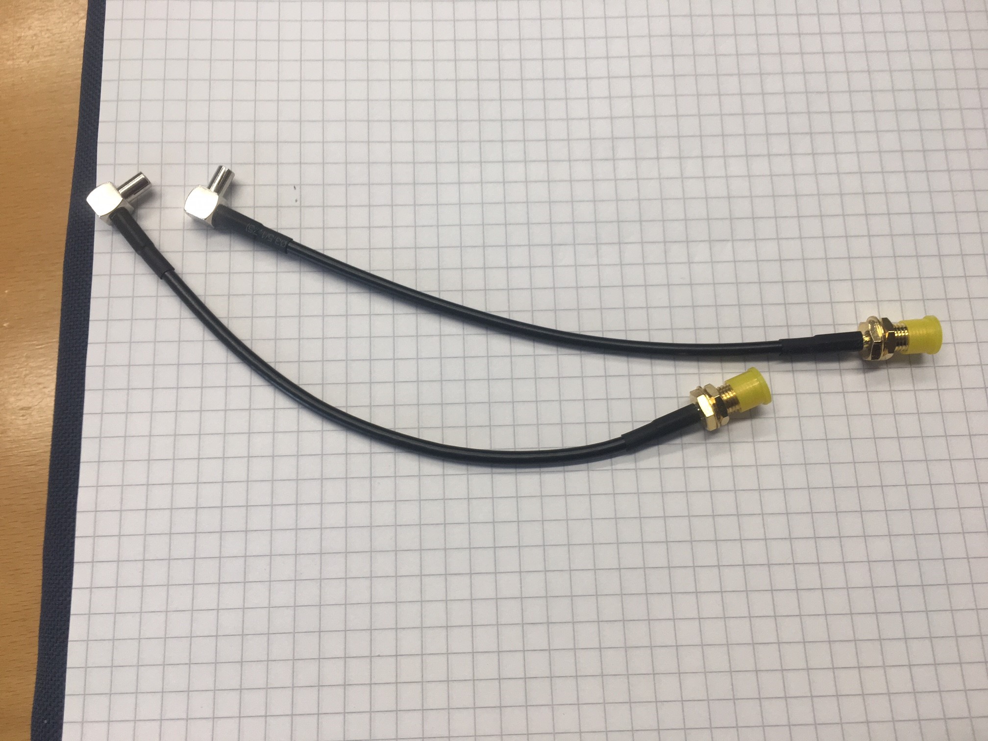 ALLNET Antennen-Pigtail SMA (F) auf TS9, 15cm 2er Pack