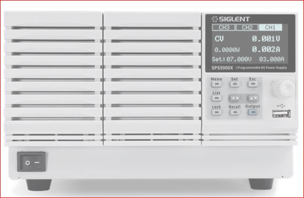 Siglent SPS5085X DC Labornetzgerät / Das SPS5085X ist ein DC Labornetzgerät mit drei Kanälen und hat eine max. Ausgangsleistung von 1080W.