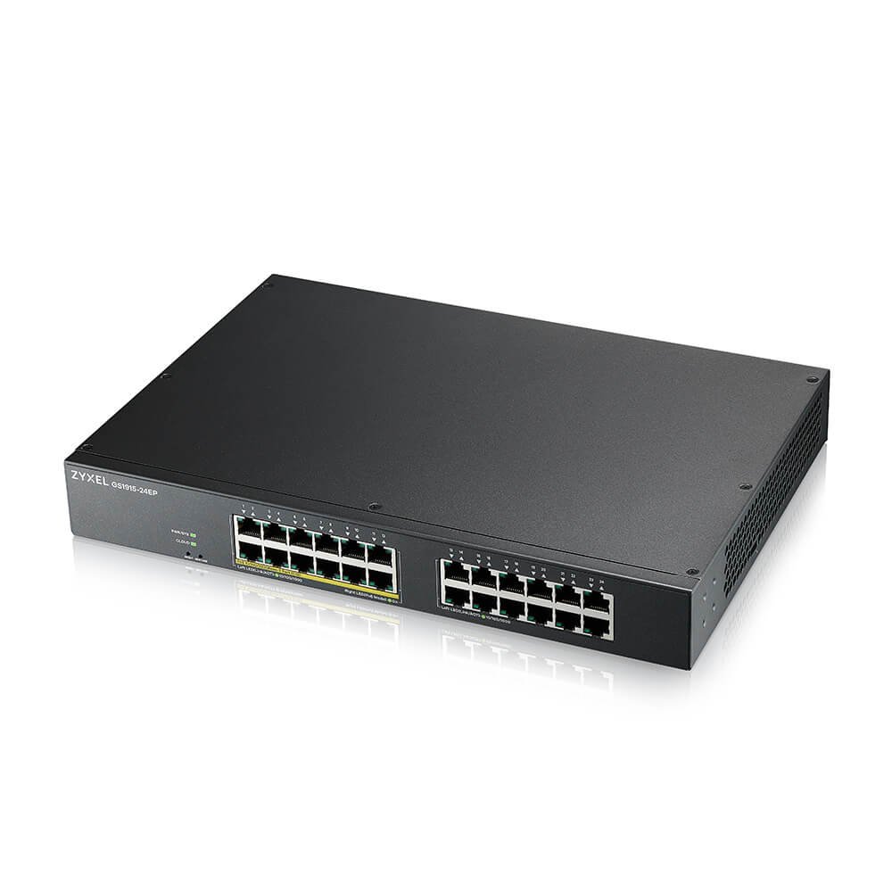 Zyxel GS1915-24EP Managed L2 Gigabit Ethernet (10/100/1000) Power over Ethernet (PoE) 1U Black