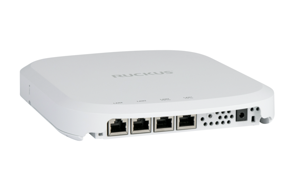 RUCKUS Networks wireless ap • wifi7 • indoor • 1 gbe • h670 • 4x 1 gbe out • dual radio ble/zigbee + 1x usb • beamflex+