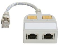 TelegäRtner T-Adapter, CAT5E, RJ45 Token Ring(ISDN) 2x, Ges