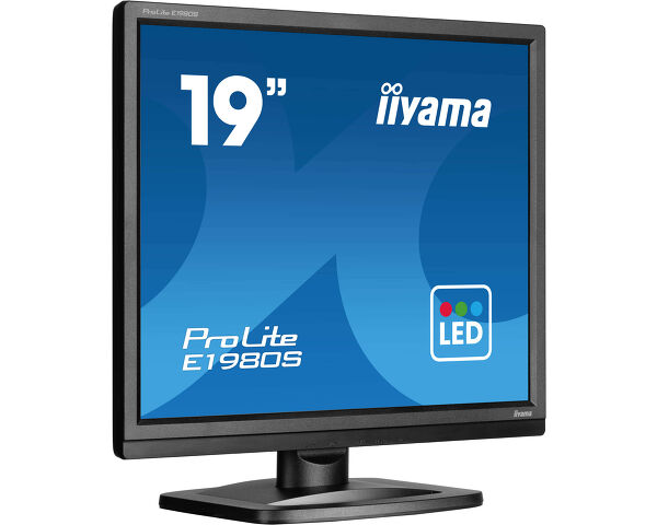iiyama ProLite E1980S-B1 computer monitor 48.3 cm (19") 1280 x 1024 pixels VGA LED Black