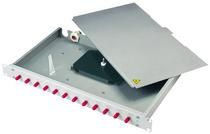 TelegäRtner LWL, Patchpanel Rangierverteiler, 19 ",12xST-Simplex, BASIS Eco