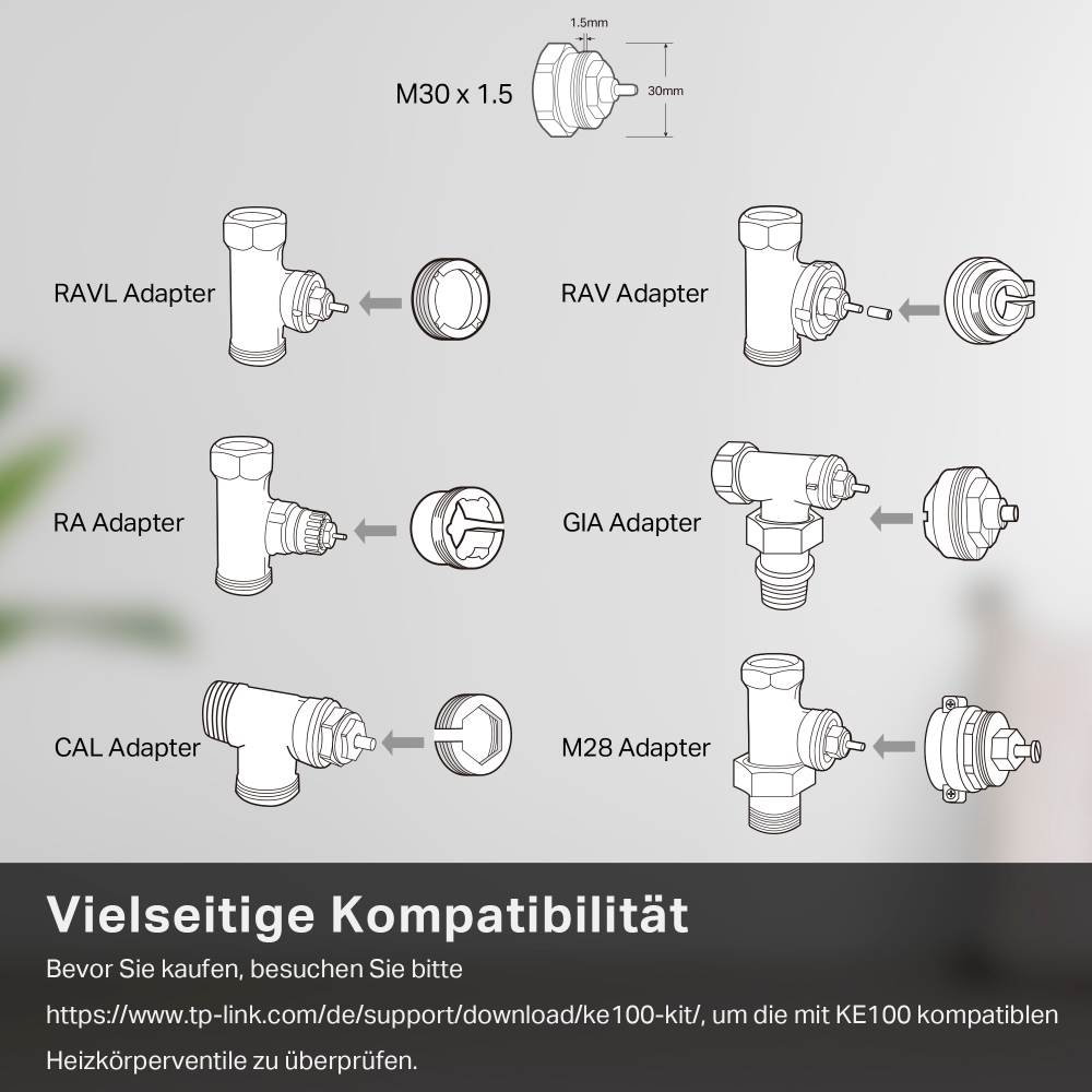 TP-Link • KASA • Smart Home • Intelligentes HeizköRperthermostat Starter Kit • KE100 KIT