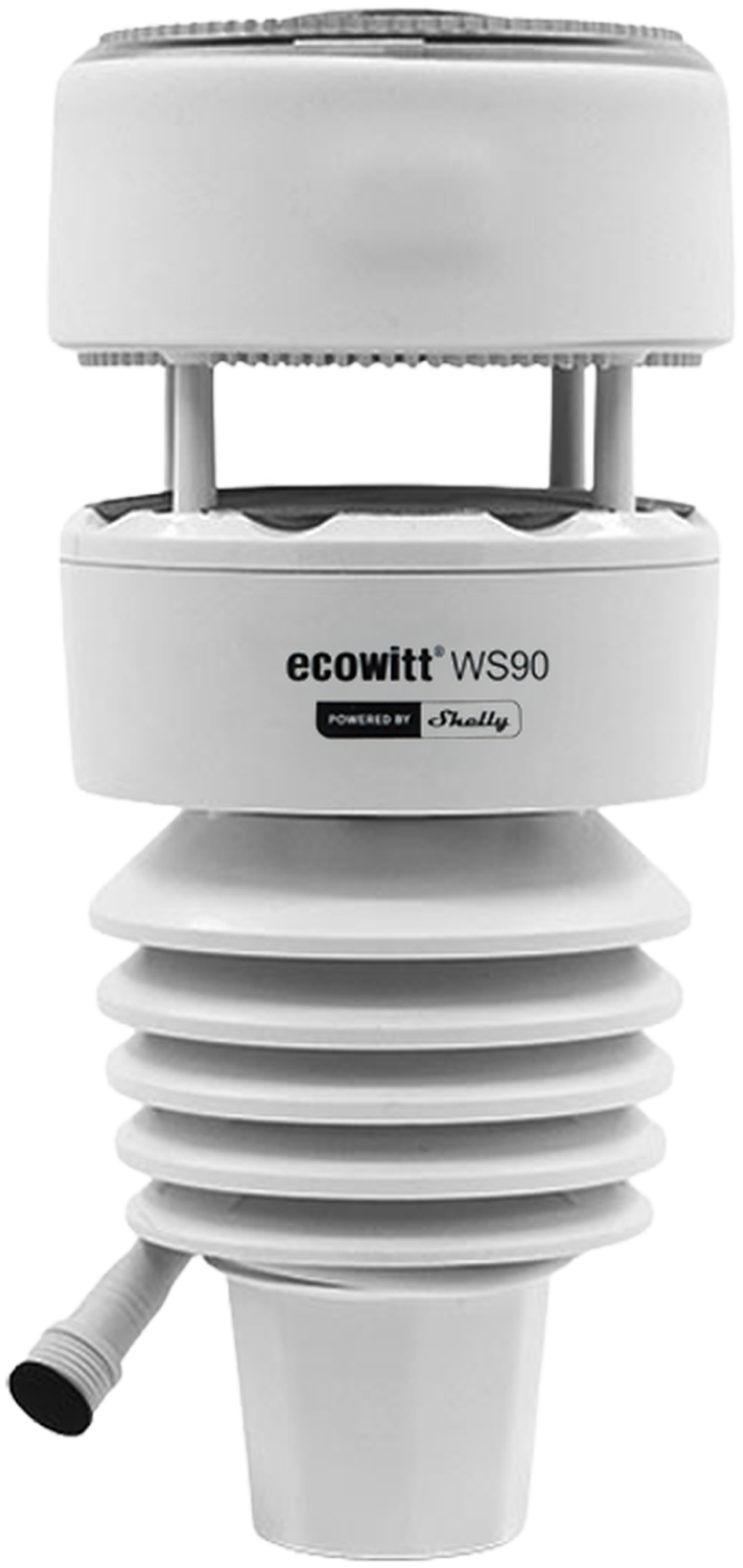 Shelly PbS · "Ecowitt WS90 7-in-1 Weather Station" · Wetterstation · BT · Zigbee · SW90