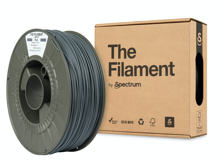 Spectrum Filaments TF-24002 3D printing material Polylactic acid (PLA) Grey 1 kg