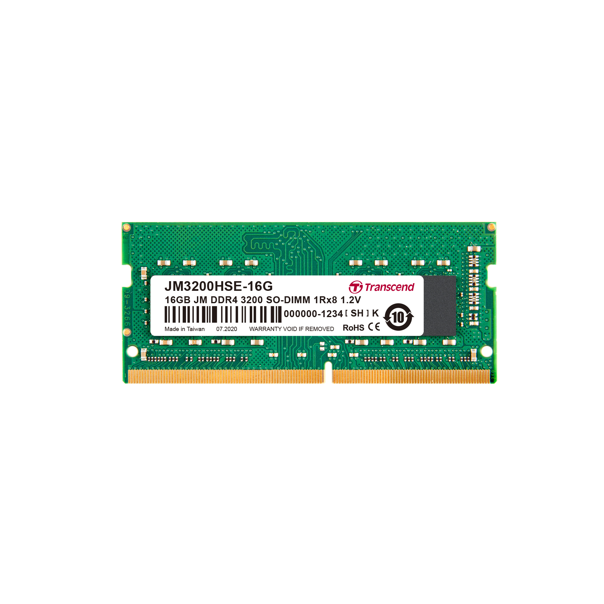 MEM So-DIMM3200 DDR4 16GB Transcend JetRam - Retail MEM So-DIMM3200 DDR4 16GB Transcend JetRam - Retail